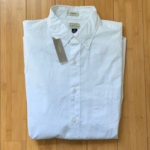 J.Crew button down in lavender dot print